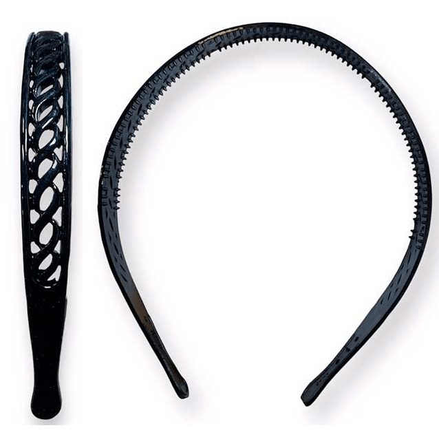 Vincha De Pelo Calada Color Negro