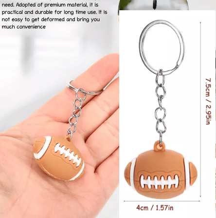 Llavero Rugby Pelota  4 Cm