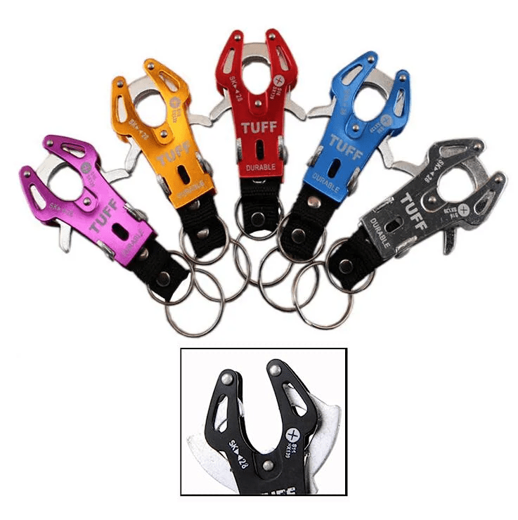 Llavero Mosquetón Doble Anti pérdida Chico 9Cm