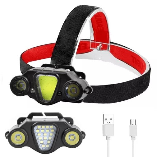 Linterna Minera Potenciada Multi Led Recargable P40