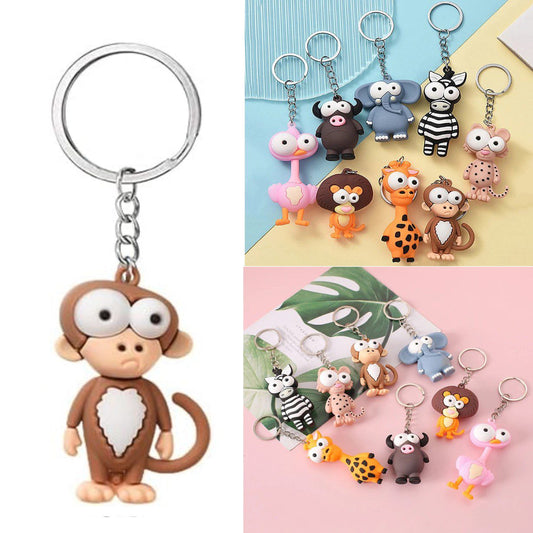 Llavero Diseños Animales Premium Largo Total Promedio 12Cm Personaje Mono