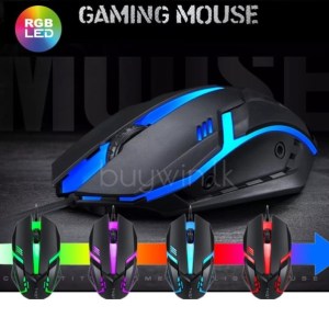 Mouse Backlit Gamer Rgb 1200DPI Led En Caja