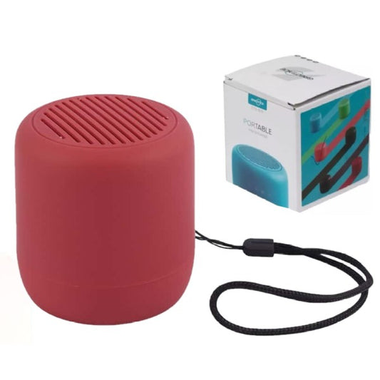 Parlante Bluetooth G75 8X7Cm Entrada Usb MicroSD Color Rojo