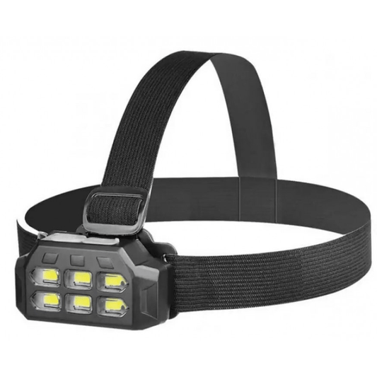 Linterna 6 Led Cree Minera Usb Vincha Recargable