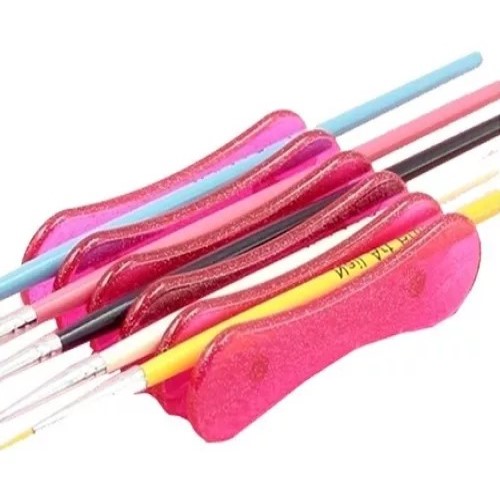 Apoya Porta Pincel Manicura Plástico