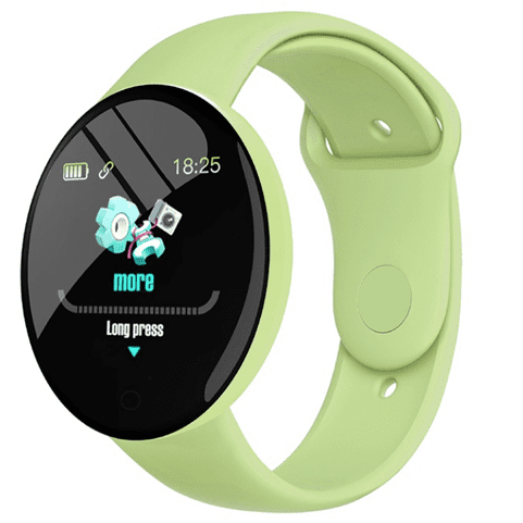 Reloj Smartwatch Redondo Macaron Malla Verde Agua