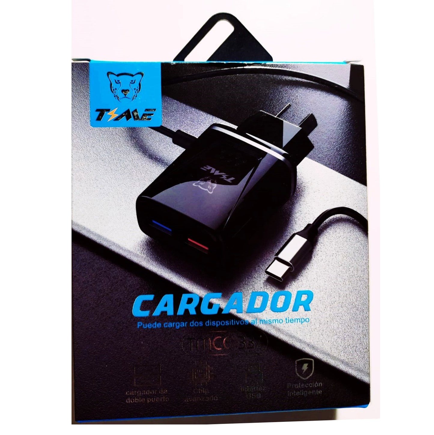 Cargador Time 3,1 Tipo C + 2 Usb Con Cable Inc