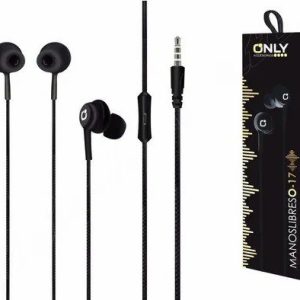 Auriculares Only Ergonomicos In Ear Premium Color Negro