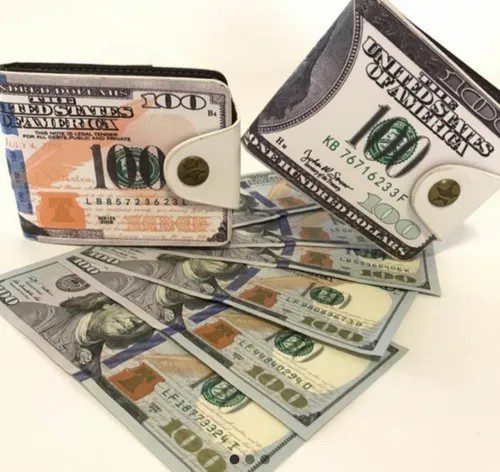 Billetera Dolar Con Boton De Cierre