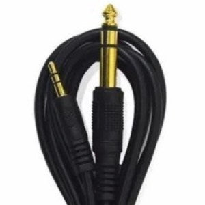 Cable Jack Plug 6,5mm Stereo A 3,5mm Auxiliar 1,5 Metros Grueso , Micrófonos, Otros ( EN BOLSA )