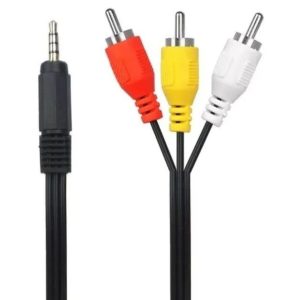 Cable AV Compuesto Plug a 3 Rca Audio Video o Microfono A/v