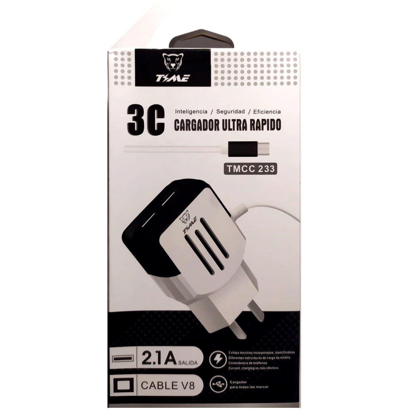 Cargador Time 2.1a Micro Usb 2 Usb + Cable Inc.