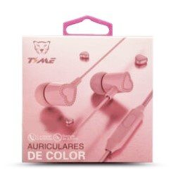 Auriculares Infantiles Corazón Manos Libres Mic In Ear Color Rosa
