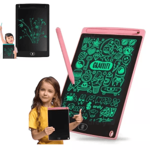 Pizarra Mágica Digital Grande Tablet 29 x 19cm  Escritura Dibuja Borra 12&#8243; (A COLOR) Tableta Rosa