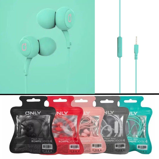 Lanzamiento Auriculares Only RO4 C/ Manos Libres (Buen Sonido)  Color Verde