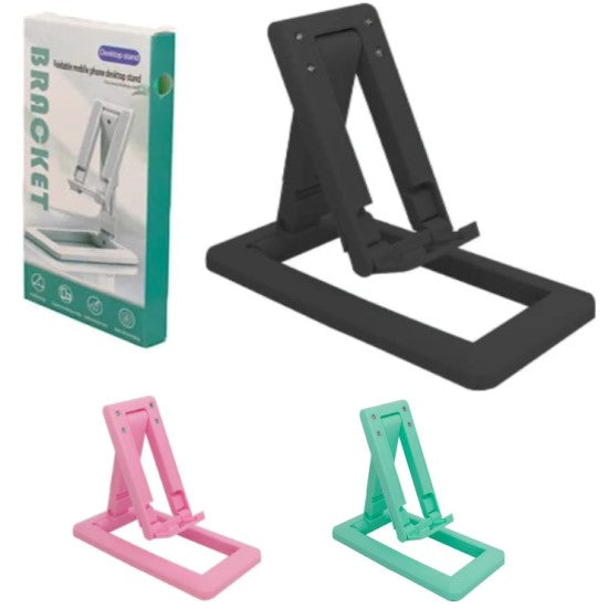Soporte Plegable Bracket Regulable Tablet Celulares Color Rosa