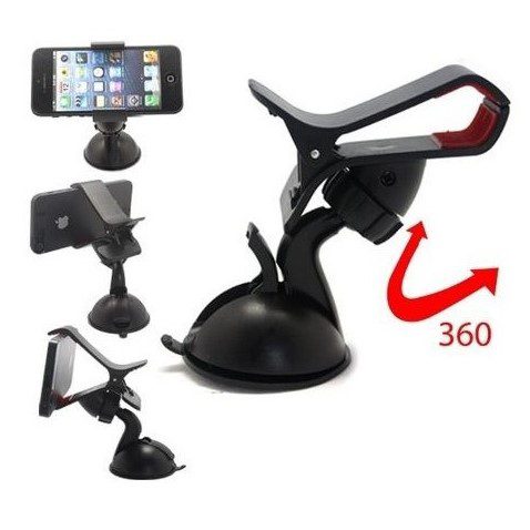 Soporte Auto Pinza Ancha Para Celulares Gps Etc
