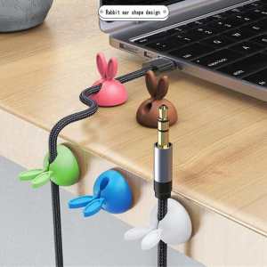 Sujeta Cuelga Organizador De Cables x Unidad Motivo Orejas Color Marron