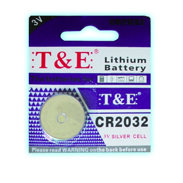 Pila 2032 T&#038;E  Lithium  (Tamaño: 20mm X 3,2mm) Por Unidad!