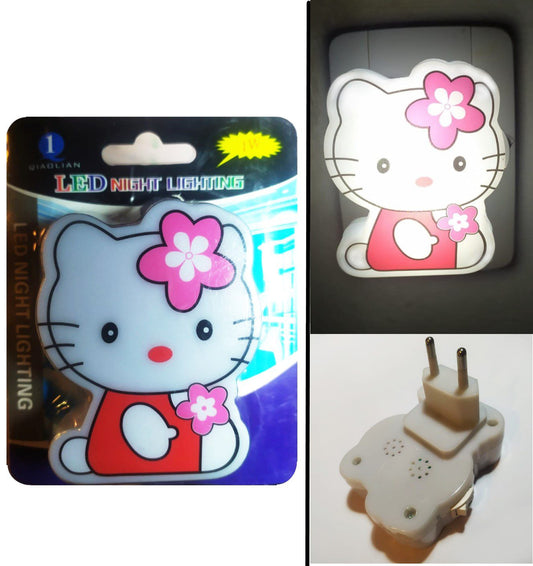 Luz De Noche Kitt Lámpara Velador Enchufe V220