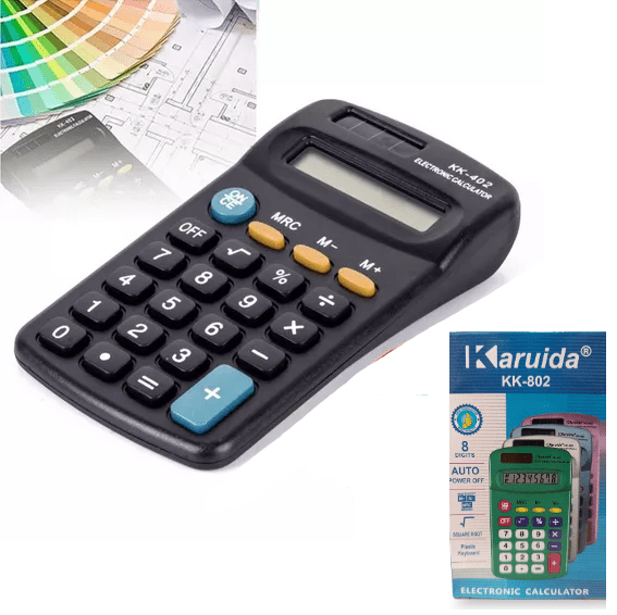 Calculadora De Mano 802 12&#215;6,5Cm A 1 Pila AA En Caja