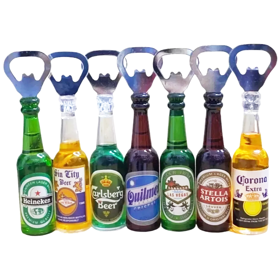 Destapador De Botella Con Logos Con Iman Modelo Grande 14Cm