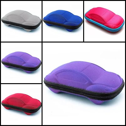 Estuche Para anteojos Diseño Infantil Auto Color Violeta