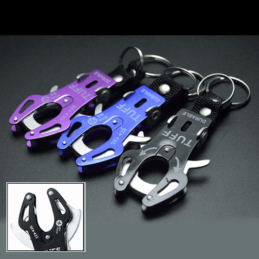 Llavero Mosquetón Doble Anti pérdida Grande 12Cm