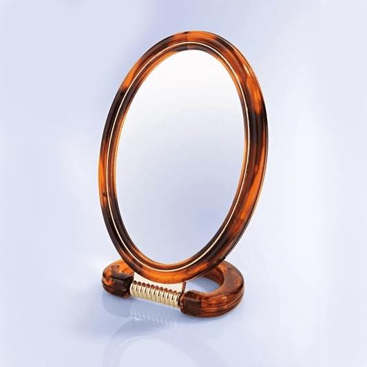 Espejo De Tocador Doble Con Aumento Maquillaje 13x8Cm