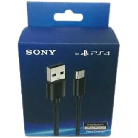 Cable Sony Usb a Micro Usb Para Ps4 Con Filtro 1,5M (Caja Cuadrada)